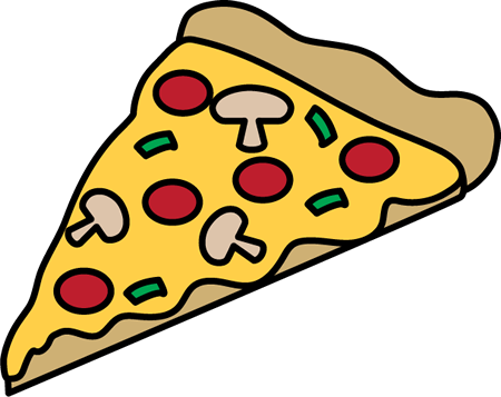 Pizza Slice - Cheese Pizza Clipart - (450x357) Png Clipart Download