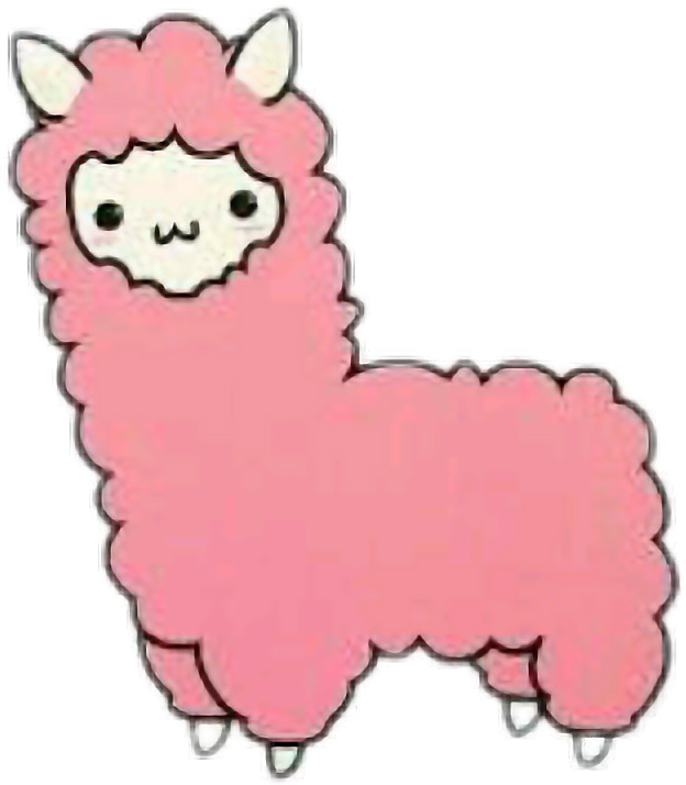 Kawaii Llama 624x714 Png Clipart Download