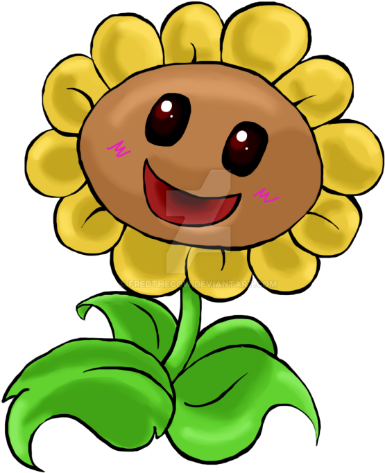 Happy Sunflower Clipart - Sun Flower Cartoon Images Png - (618x800) Png ...