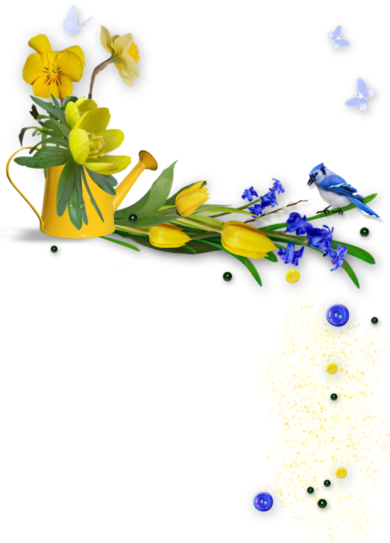 Clipart Gratuit Bordure Fleurs Bordure De Page Vacances 566x800 Png Clipart Download