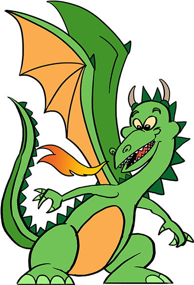 Full Size Of Drawing - Cartoon Dragon - (678x600) Png Clipart Download