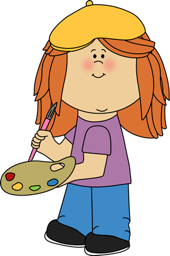 female artist clipart