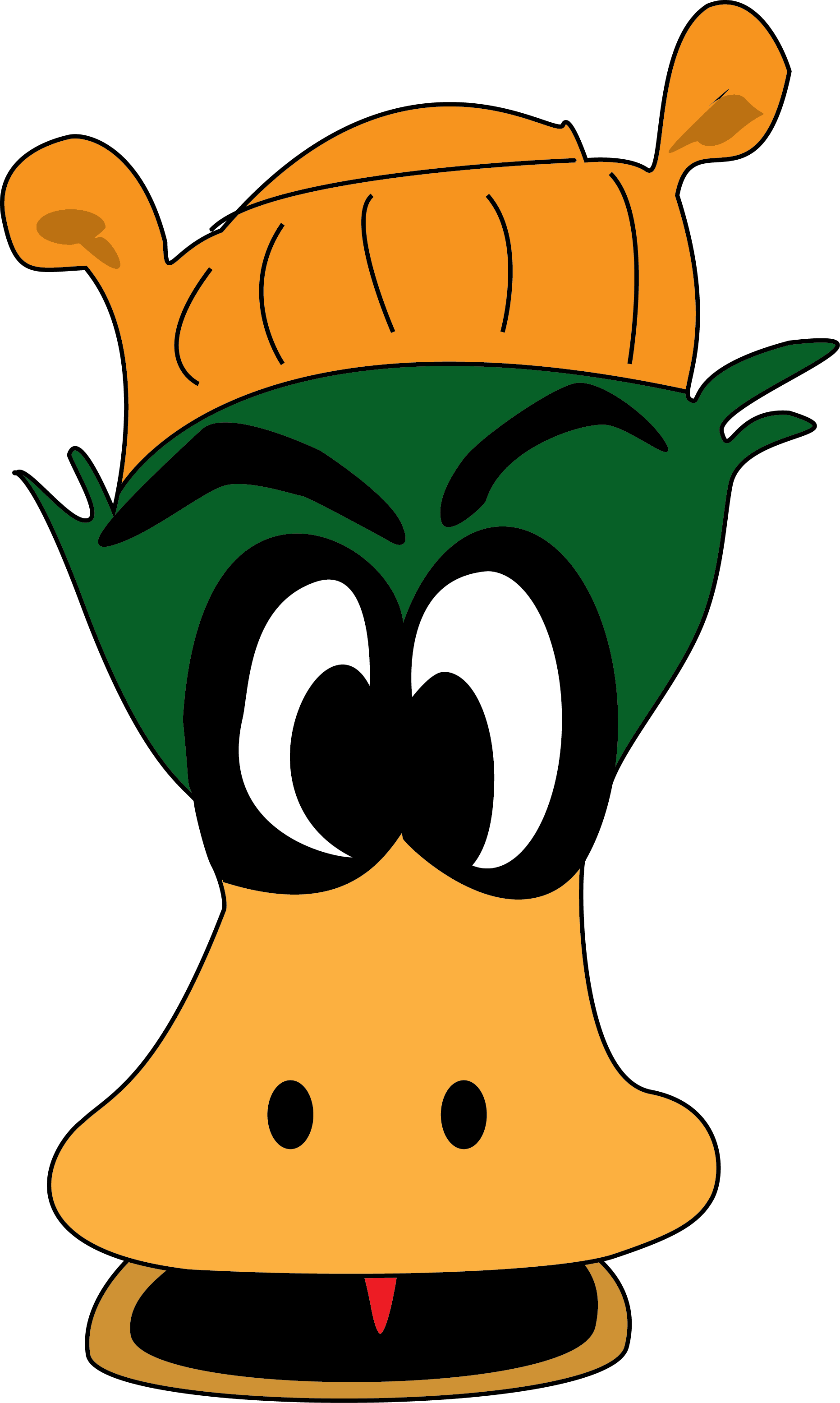 Angry Duck - - Verrückte Grüne Cartoon-enten-unterschiedliche Visitenkarte (1863x3110)