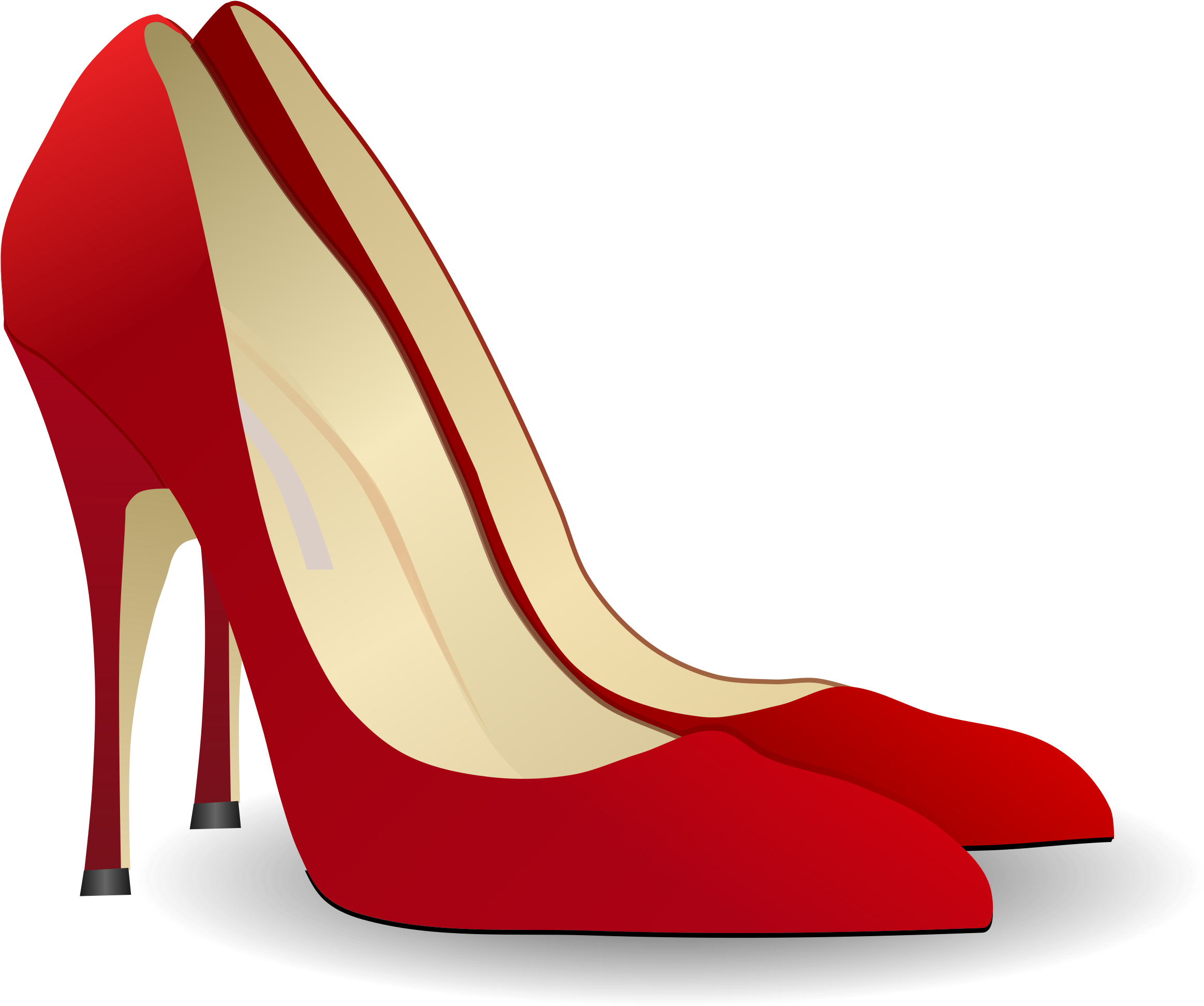 Heels Clipart Cartoon - High Heels Png - (2000x1692) Png Clipart Download