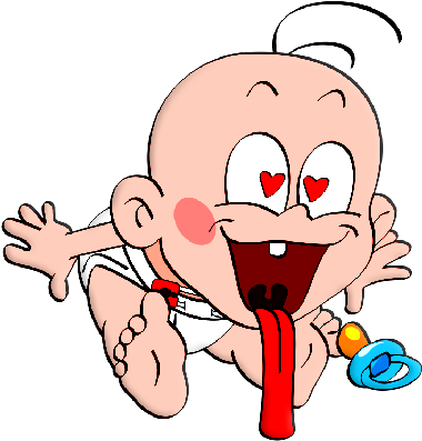 Funny Baby Clip Art Page - Funny Baby Cartoon Png (400x400)