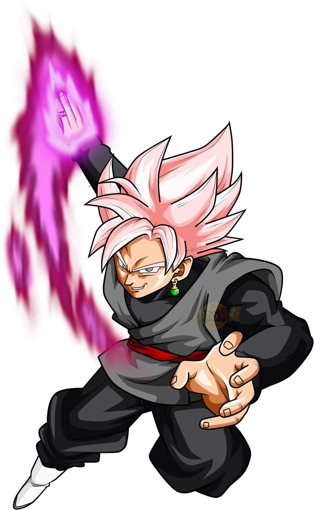 Goku Black Ssj Rose Ataque By Jaredsongohan - Goku Black Ssj Rose Png (1024x1646)