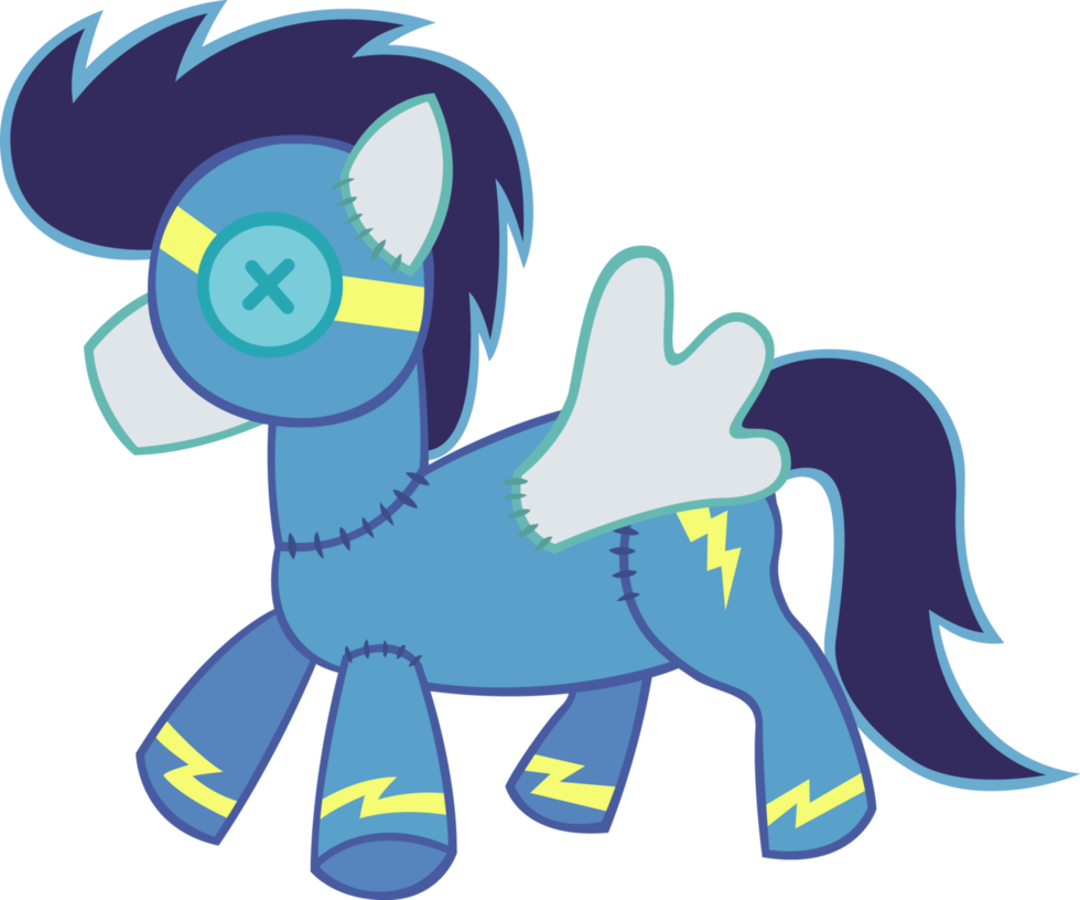 Soarin' Plushie By Capt-nemo - Mlp Plushie Vector - (980x816) Png ...