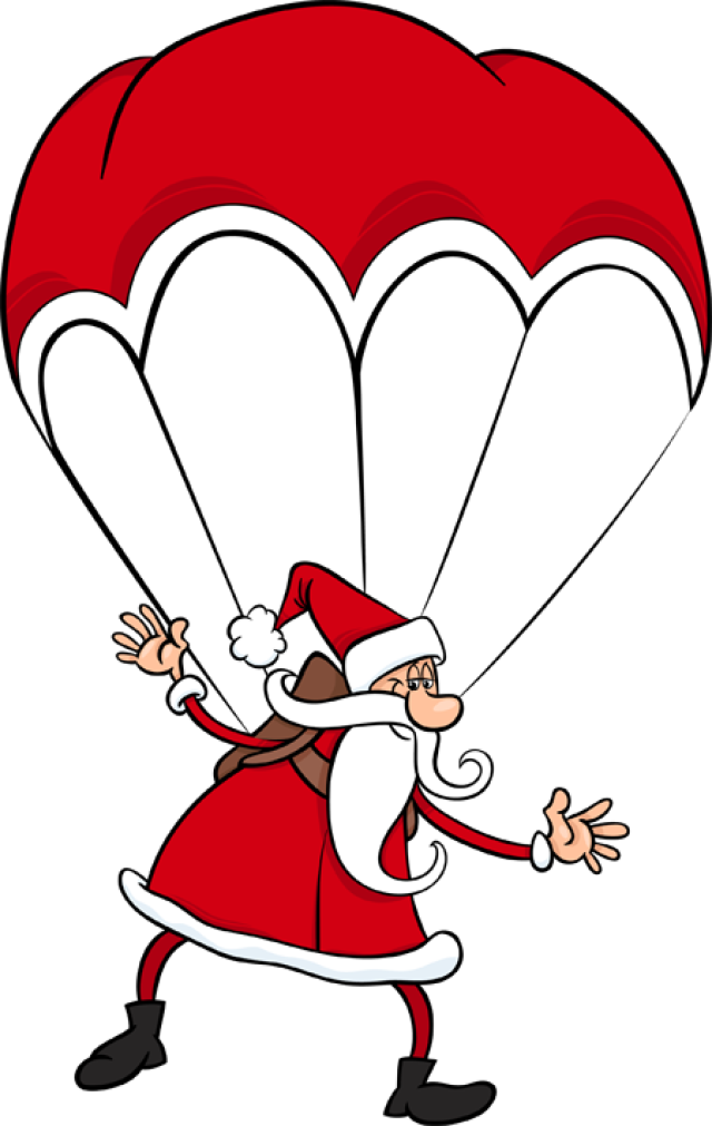 Great Santa Clip Art - Cartoon (640x1011)