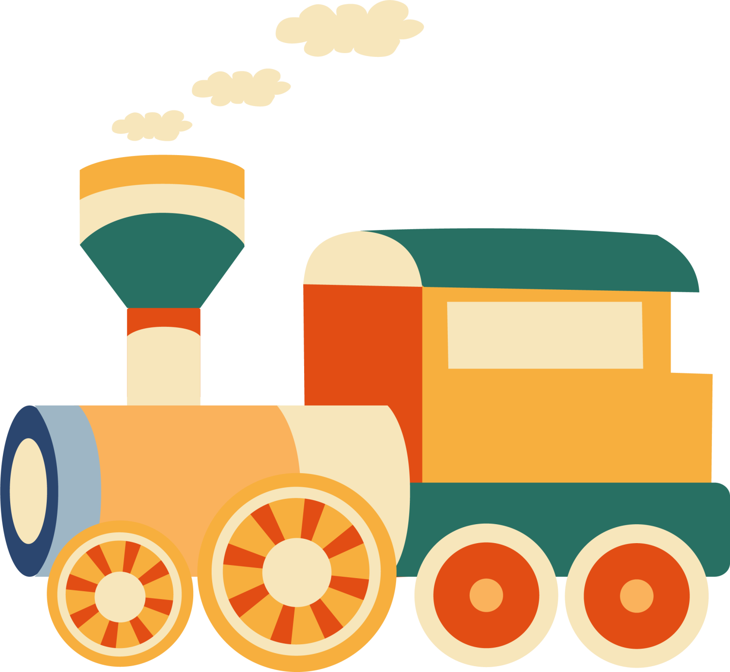 Children's Drawing Of A Train. Cartoon Toy Train Vector Illustration.  Royalty Free SVG, Cliparts, Vectors, and Stock Illustration. Image 98608759.