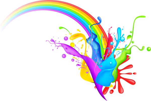 Arc En Ciel,arco Iris,regenboog - Holi Rainbow (600x402)