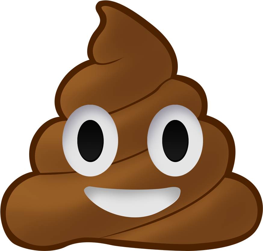 Poop - Poop Emoji Transparent Background - (900x900) Png Clipart Download