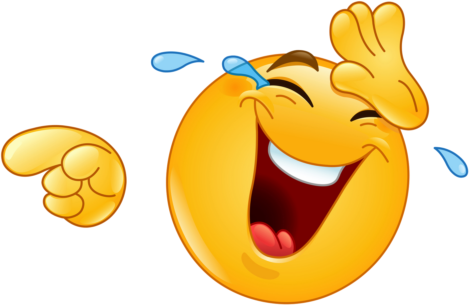 Smiley Lol Emoticon Laughter Clip Art - Laughing Emoji - (1680x1105