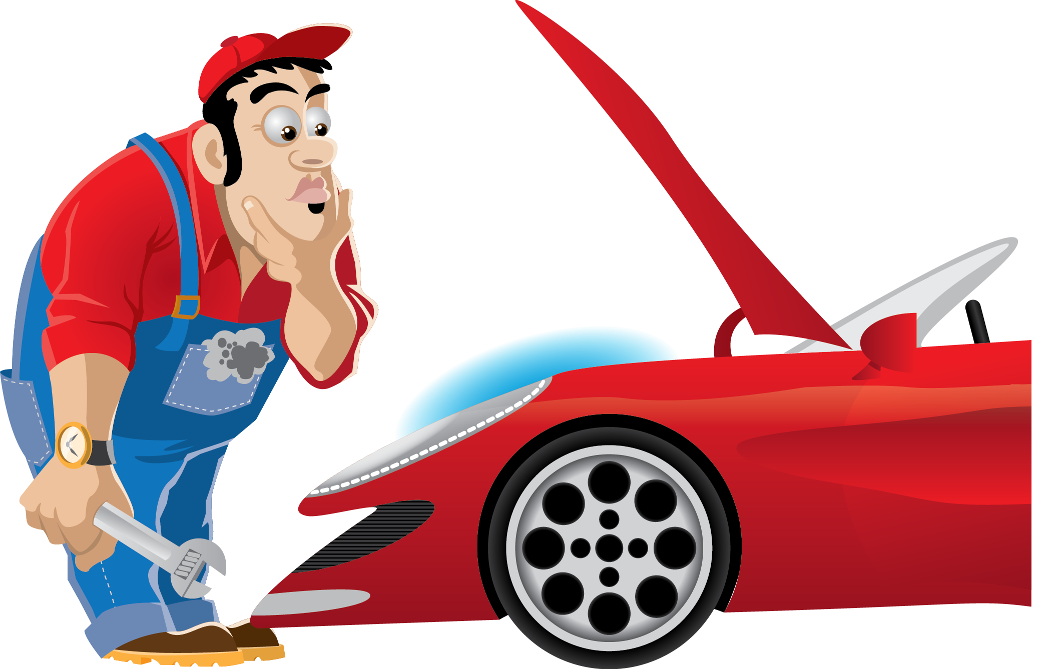 He repairs cars. Автослесарь для детей. Автомеханик мультяшный. Автомеханик вектор. Автомеханик рисунок.