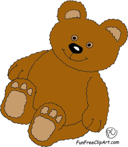 Teddy Bear Cat Snout Clip Art - Teddy Bear - (410x468) Png Clipart Download