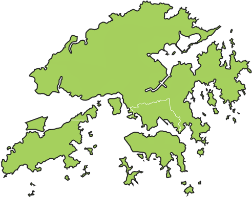 Png District Map Of Hong Kong - (500x392) Png Clipart Download