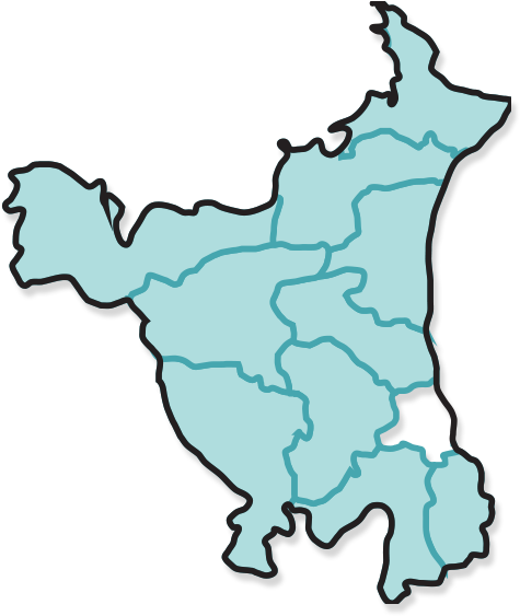 Map of Haryana state with highlighted selected district | Download  Scientific Diagram