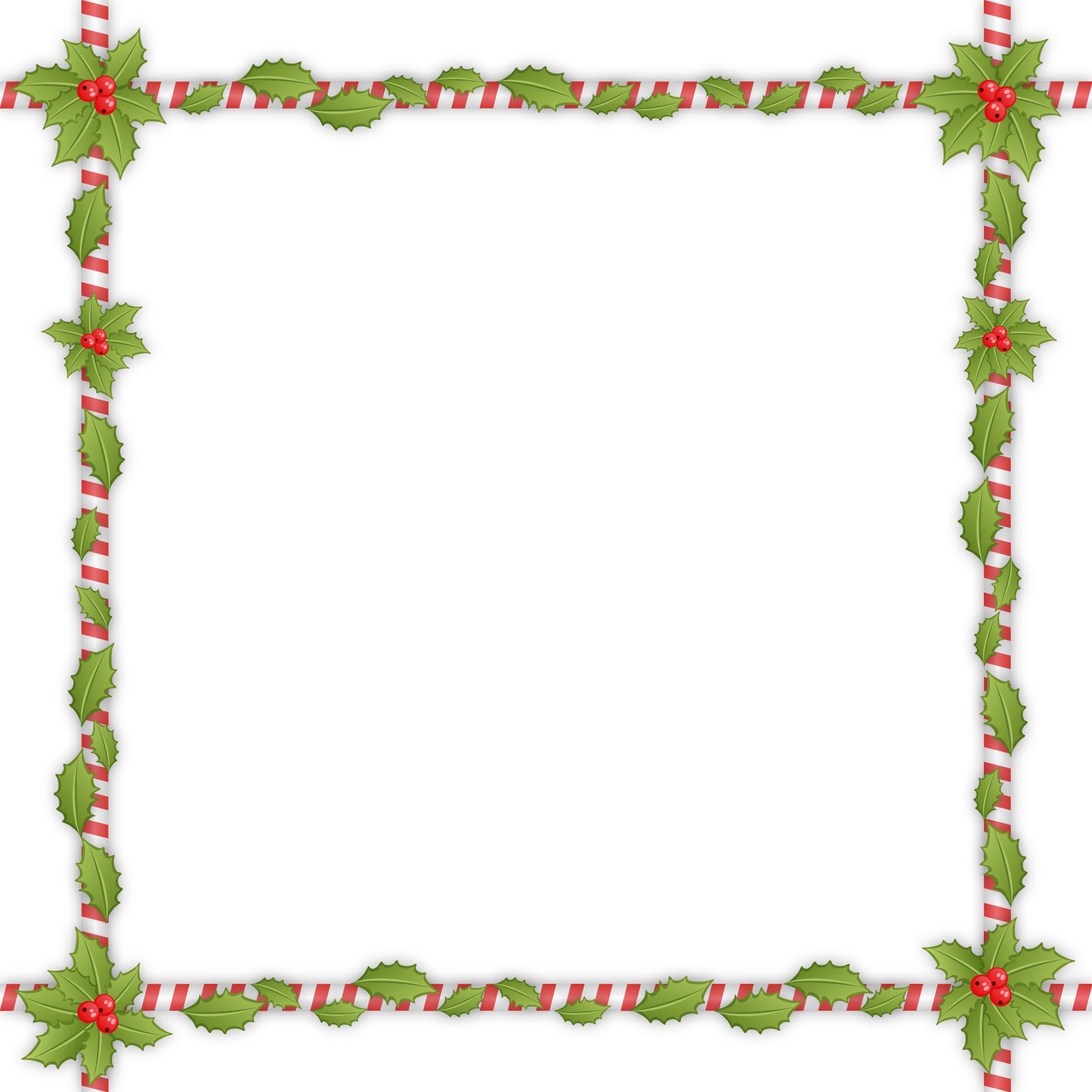 Mistletoe Euclidean Vector - Marco Navidad Vector Png - (1666x1666) Png ...