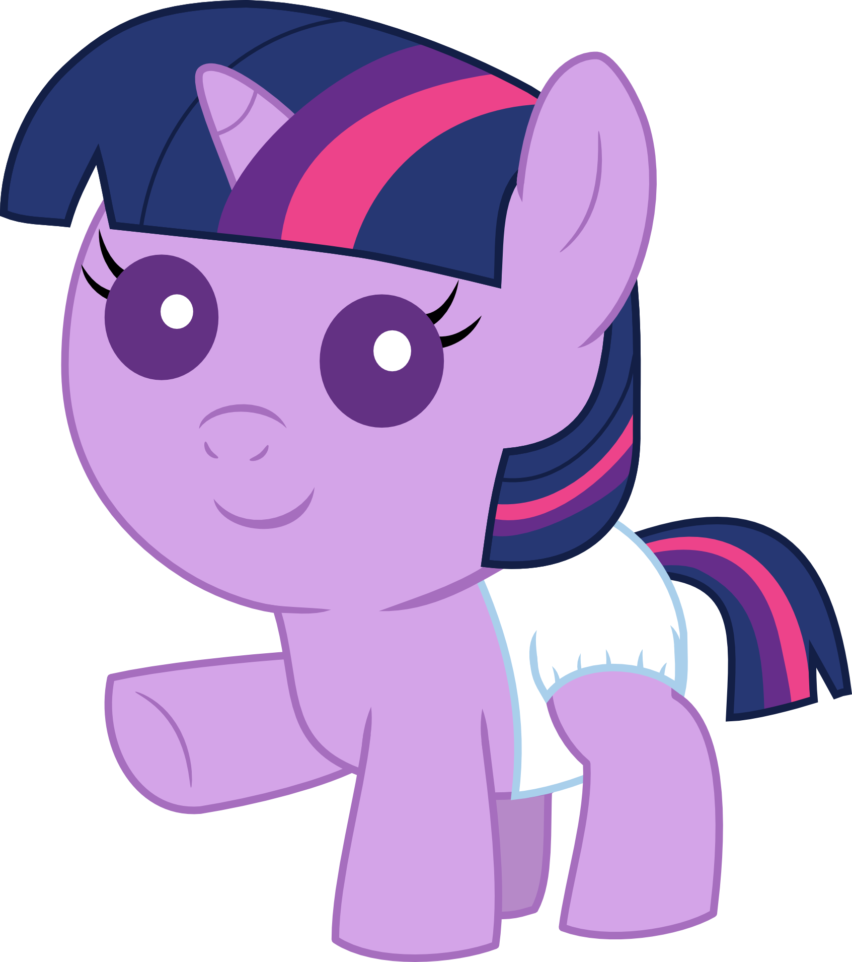 Baby Twilight Sparkle Waving By Mighty355 Baby Twilight - Baby My Little  Pony - (1693x1910) Png Clipart Download