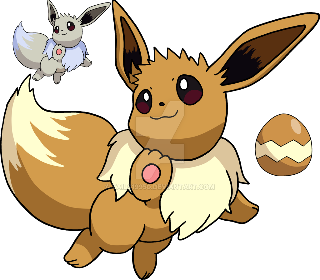 Eevee Is Evolving By Kitsuneneko Clipart - Running Eevee - (1024x896 ...