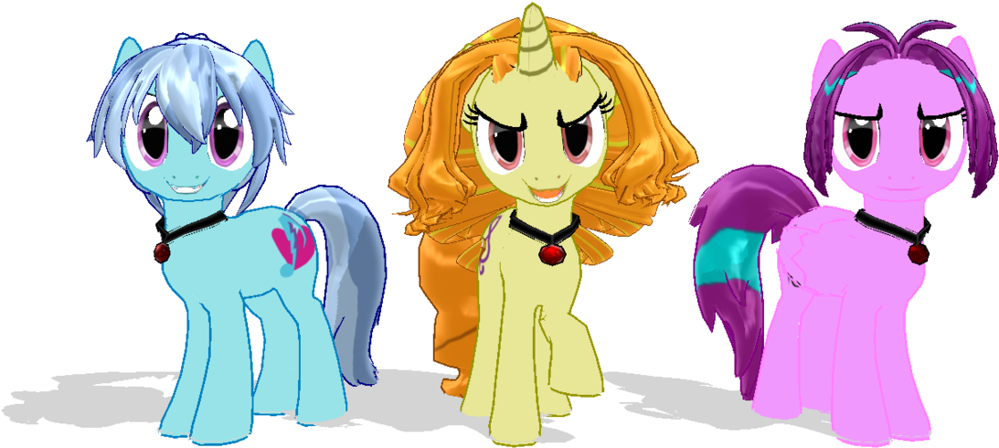 The Dazzlings By Zoroark67 - Mikumikudance - (1153x692) Png Clipart ...