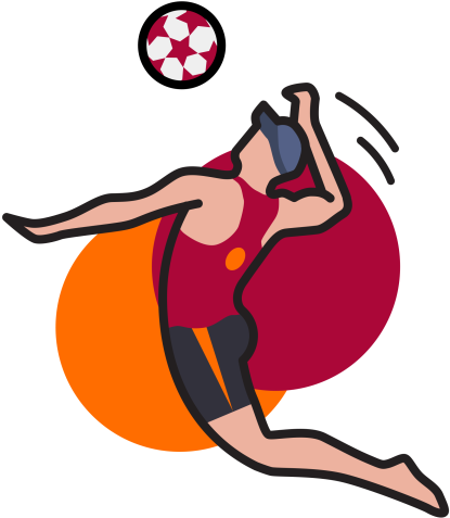 Volley Ball - Volleyball Spiking Png - (512x512) Png Clipart Download