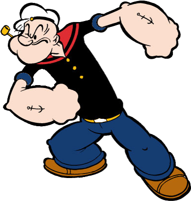 Popeye The Sailor Man Drawings - (402x420) Png Clipart Download