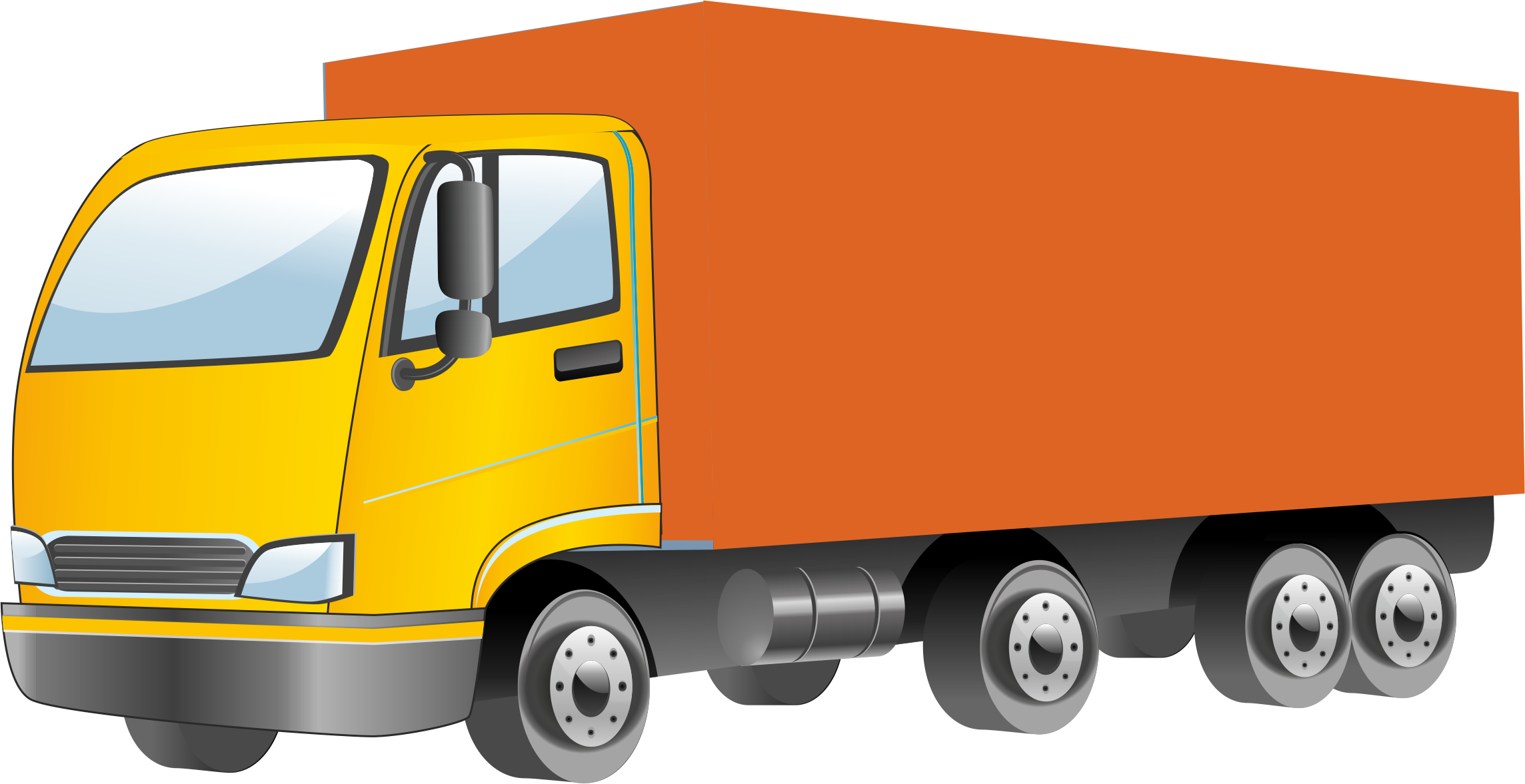 Semi Truck Vector Png Clipart 2288x1177   77 776493 Semi Truck Vector Png Clipart грузовая машина рисунок 