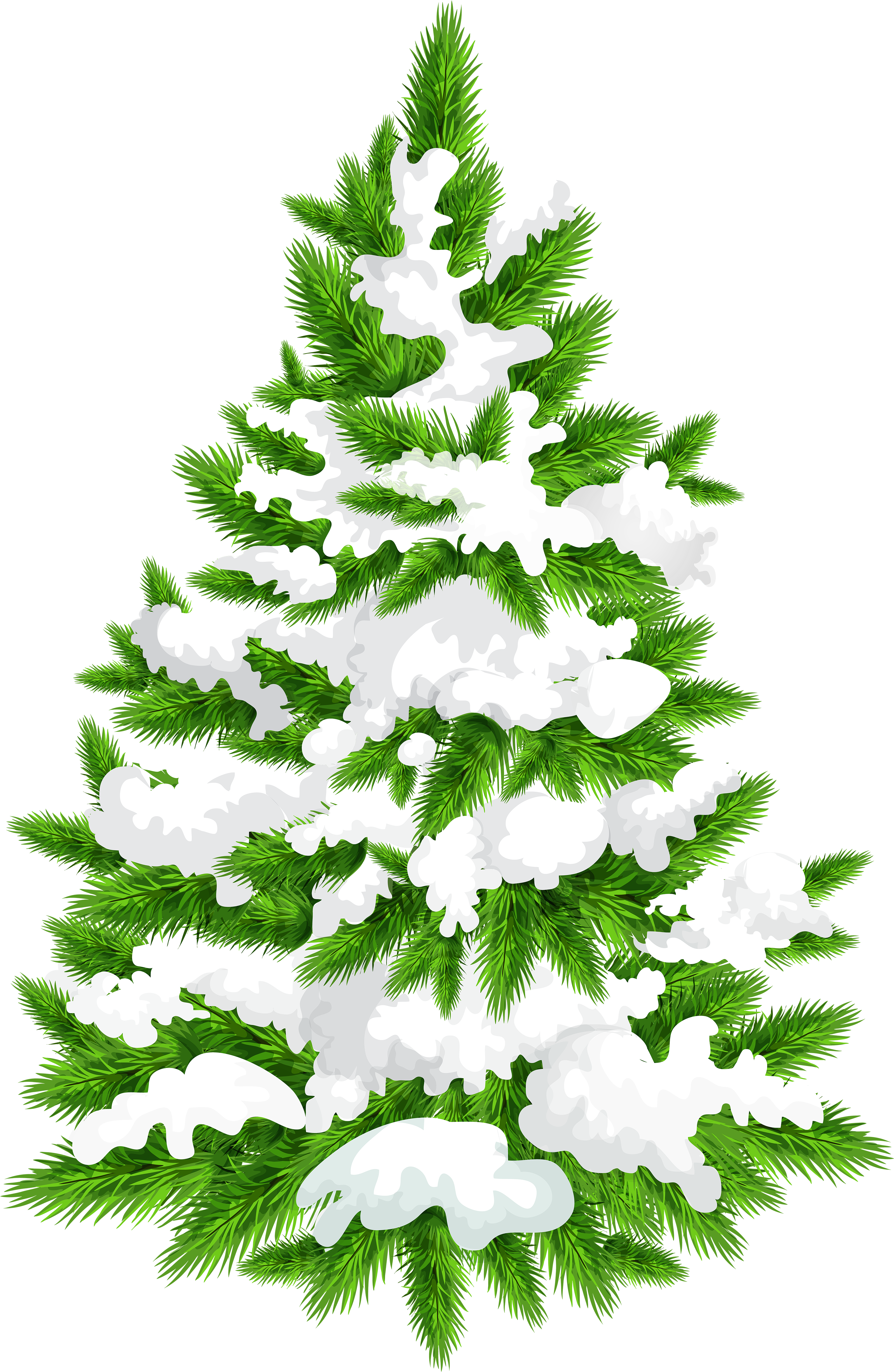 Snowy Pine Tree Png Clip Art Image - Clip Art (3261x5000)
