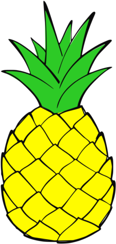 Pineapple Clipart - Pineapple Outline - (512x512) Png Clipart Download