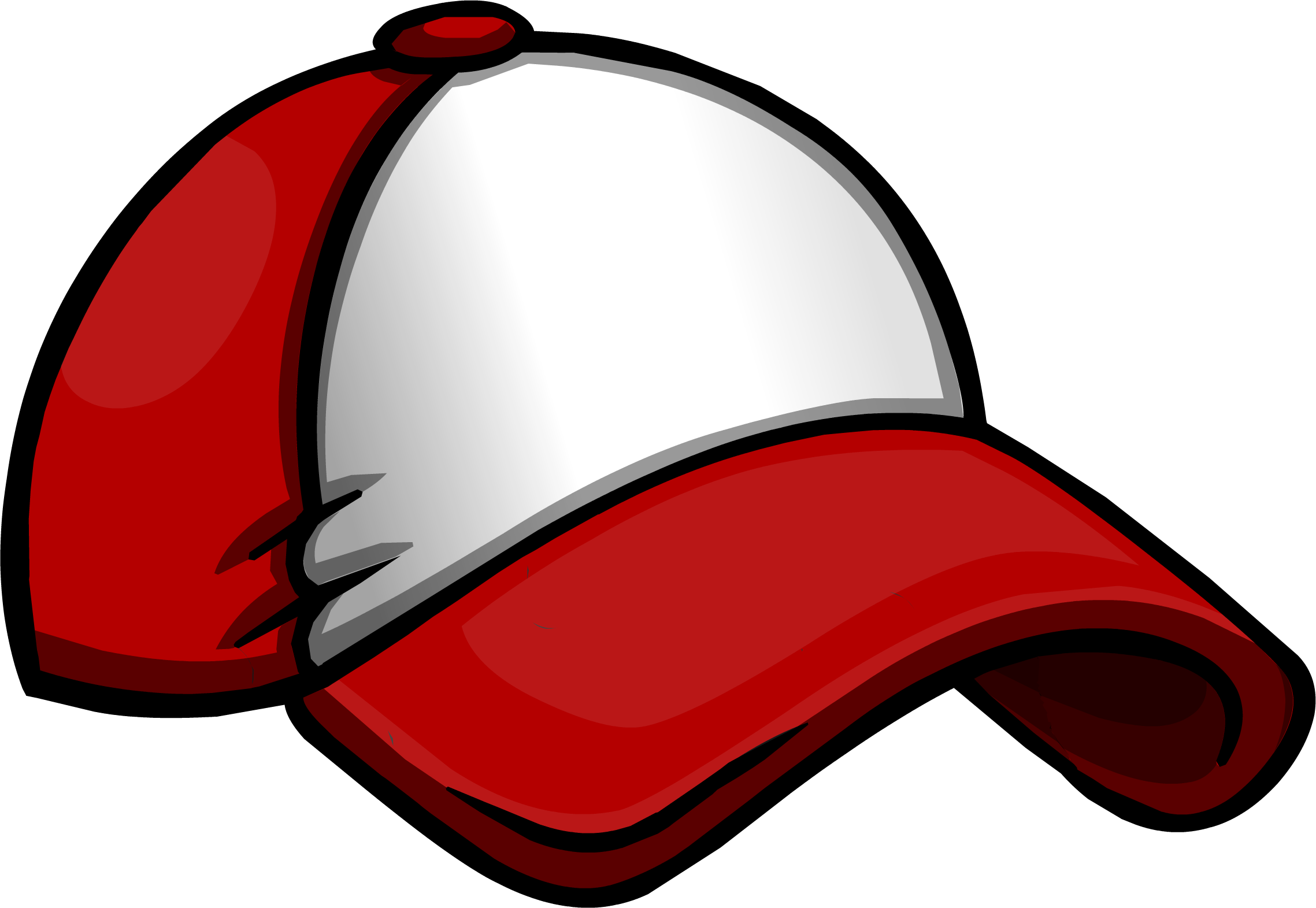 New Player Red Baseball Hat - Club Penguin Music Jam Cap - (2277x1571) Png  Clipart Download