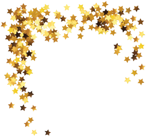 gold shooting star clipart