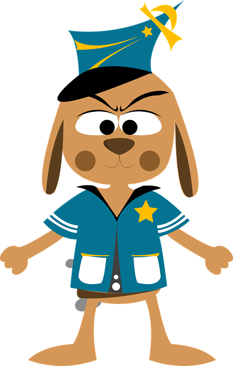 Policeman Cartoon 7, Buy Clip Art - National Animal Control Officer Appreciation Week 2018 (459x720)