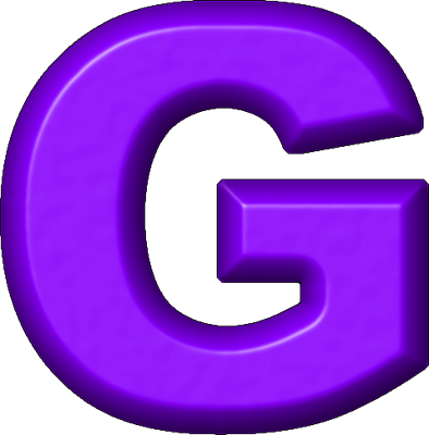 Alphabets Refrigerator Magnets Purple Letter G Site - Purple Letter G Png (394x400)