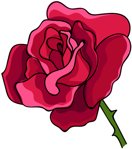 Rose Head Water Paint Icon Transparent Png Svg Vector - Rosa En Png ...