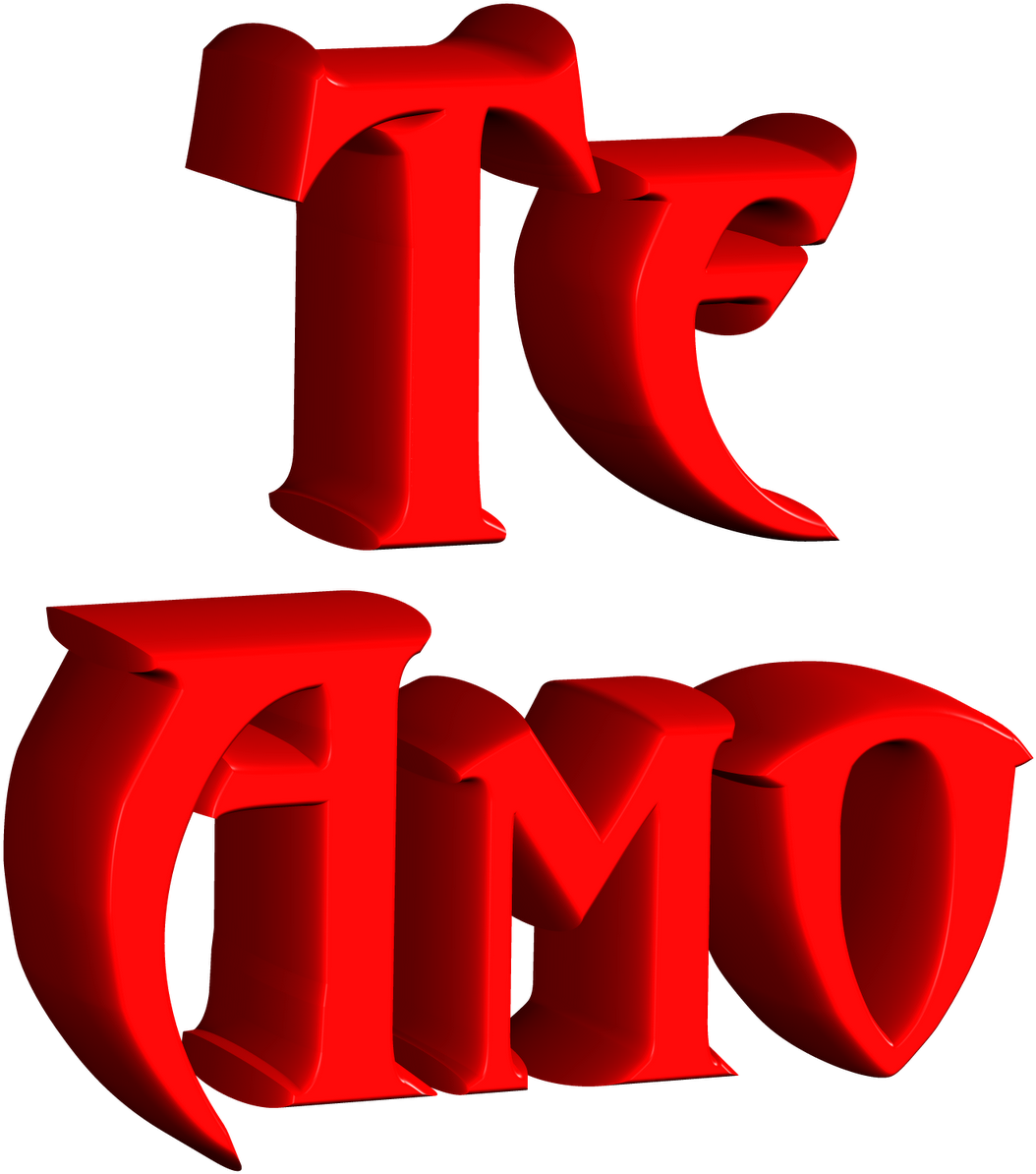 Te. 30 3d PNG. 20 3d PNG. Te amo PNG.