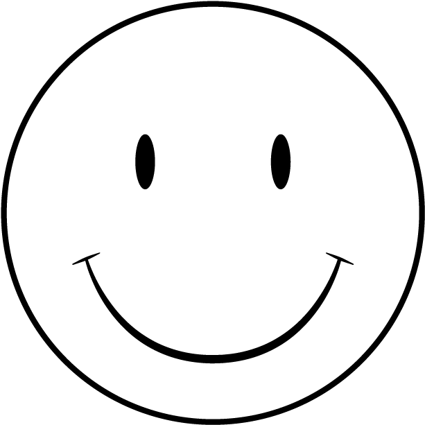 Smiley Face Outline PNG