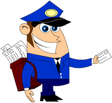 Mailman - Cartoon - (420x420) Png Clipart Download