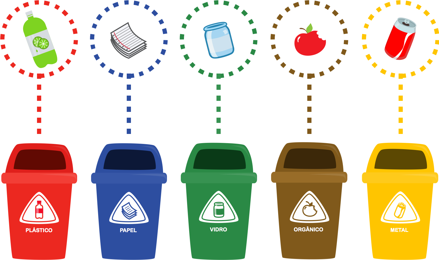 Educational Game Published On Different Types Of Trash Cans Full