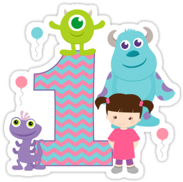 Baby Monsters Inc 1st First Birthday By Sweetsisters - Numero 2 Monster Inc (375x360)