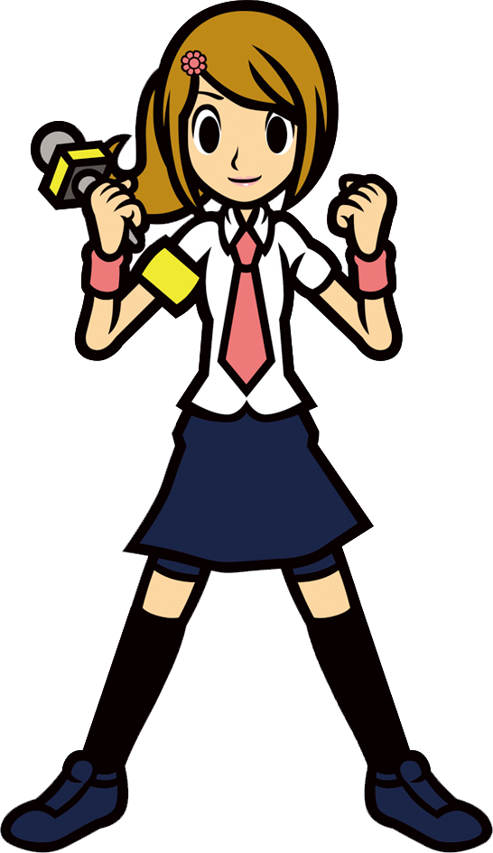 Reporter Reports In - Rhythm Heaven Fever Reporter (546x945)