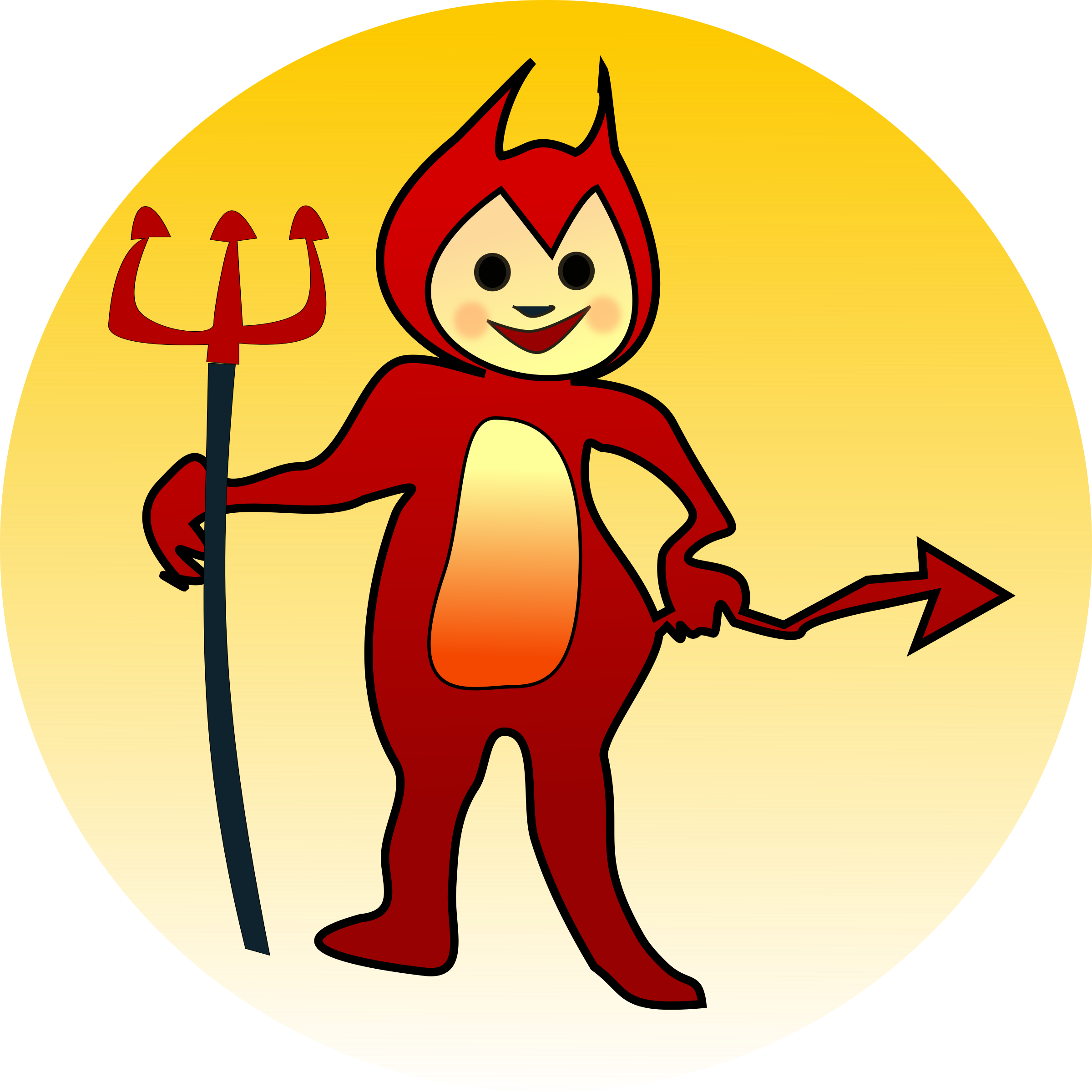 Devil Clipart Icon - Vector Female Devil Sign Symbol (2400x2400)