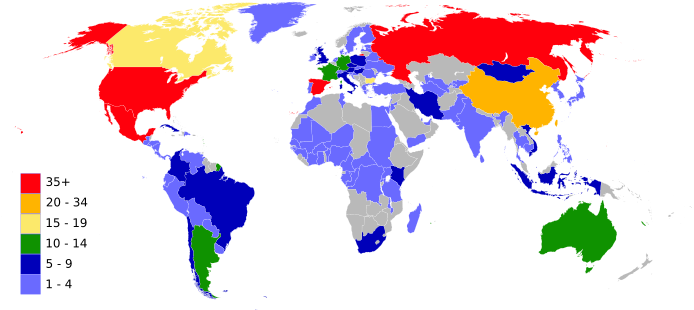 Map Showing Concentration Of Biosphere Reserves In - Agenda 21 World ...