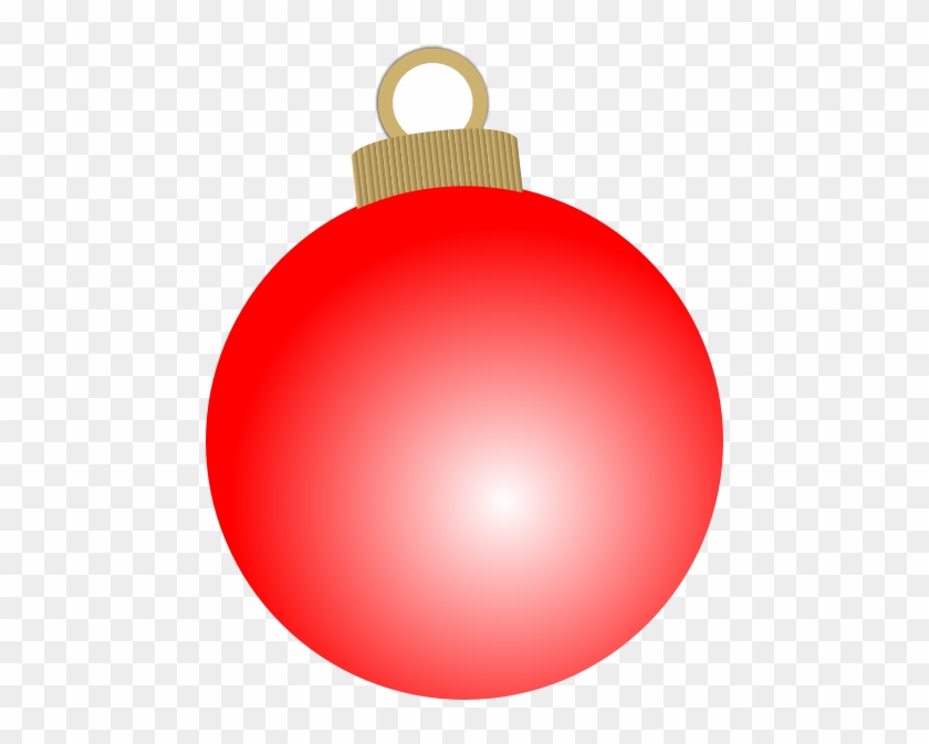 Red Christmas Ball Ornament Clip Art 