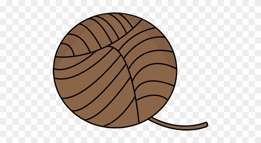 Brown Ball Of Yarn - My Cutegraphics Brown #2831