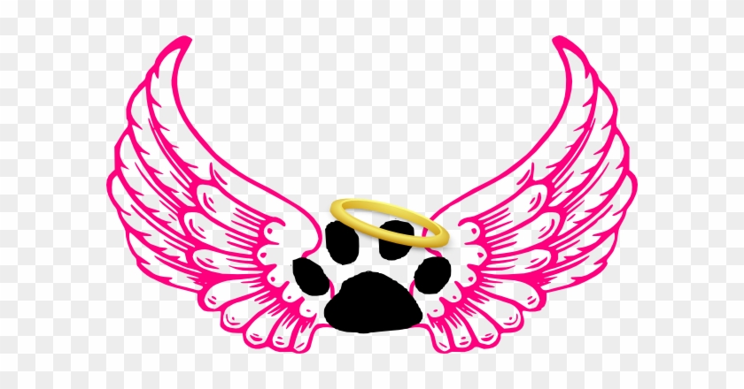 Animal Angel Clip Art - Angel Wings With Halo #4344