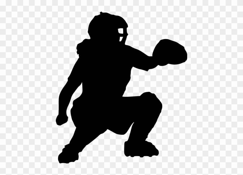 Download Softball Catcher Silhouette Softball Pitcher Softball Catcher Silhouette Free Transparent Png Clipart Images Download