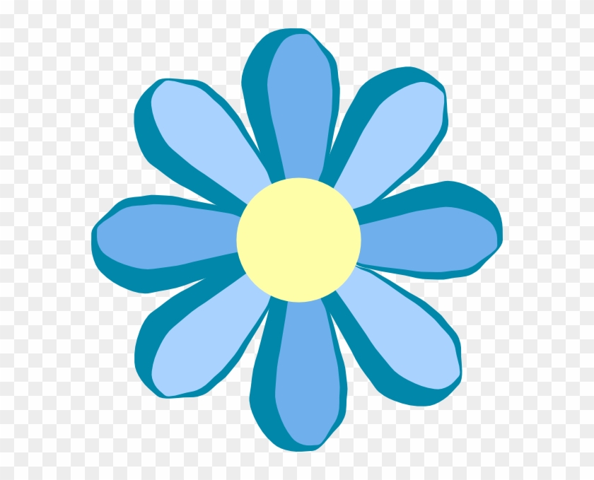 Blue Flower Clipart - Flower Clipart #6448