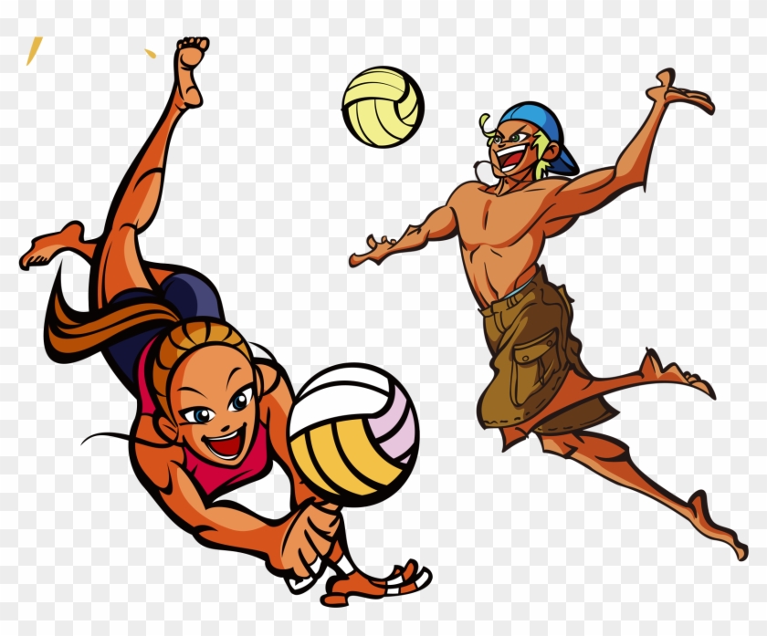 webtoon volleyball clipart