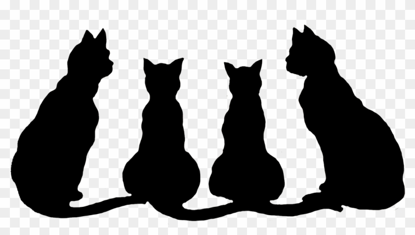 Clipart Info - Cats Black And White Clipart #7058