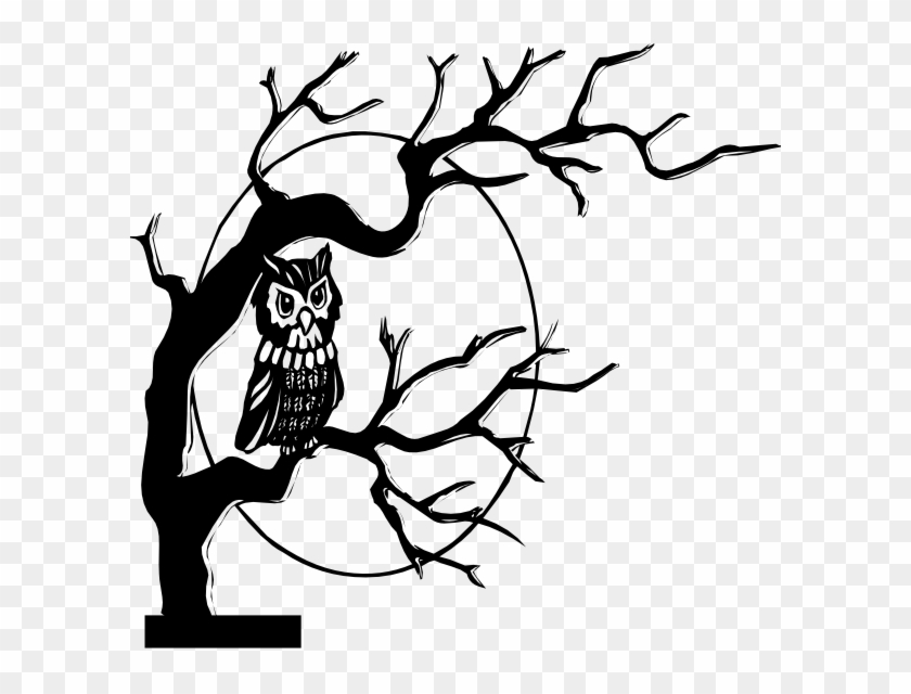 Halloween Clipart Owl In Tree - Higher Self Tarot Spread #7069